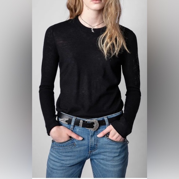 ZADIG & VOLTAIRE Miss Arrow Cashmere Sweater - Picture 2 of 9